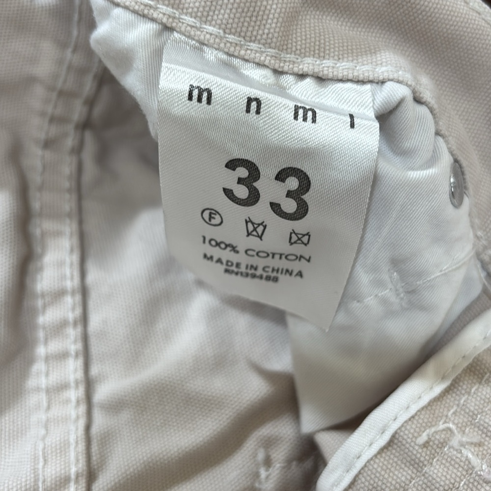 Cream mnml men  Cargo Pants size 33 - Picture 3 of 4